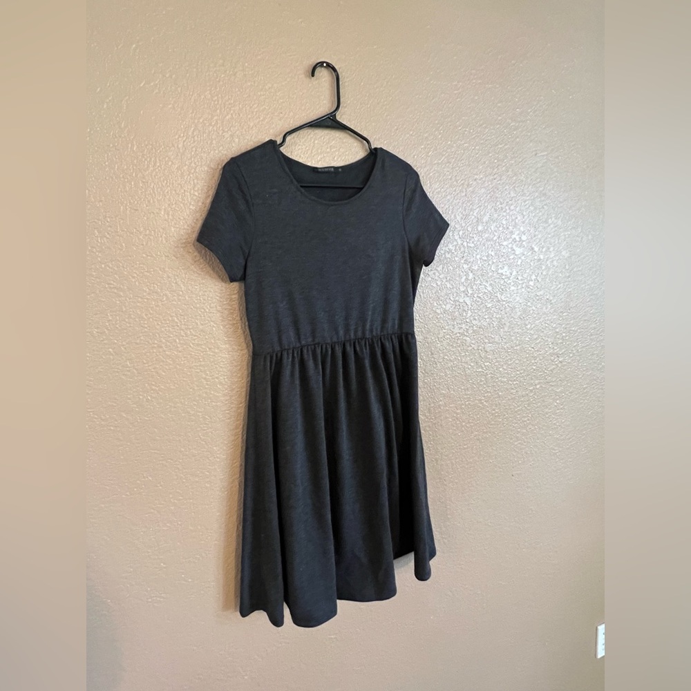 Mikarose knit midi dress in charcoal. Like-new condition